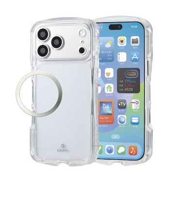 エレコム　iPhone 18 Pro Max Grippy ハイブリッドケース オールクリア 極限 PMA26DGRPAKCR