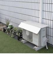ヤマゼン エアコンカバー 室外機 ひさし付き マグネット式 YMAG8352H