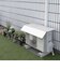 ヤマゼン　エアコンカバー 室外機 ひさし付き マグネット式 YMAG8352H