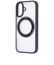 レイアウト　iPhone 17 HBケース シルキーマット マグ充電対応 リング付/ブラック RTP61BS11B