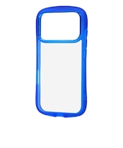 レイアウト　iPhone 18 Pro ケース / ハイブリッド タフケース Puffull ＋レンズガードリング / クリアブルー RTP58CMD1CA