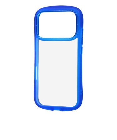レイアウト　iPhone 18 Pro ケース / ハイブリッド タフケース Puffull ＋レンズガードリング / クリアブルー RTP58CMD1CA
