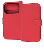 レイアウト　iPhone 18 Pro ケース / 手帳型レザーケース シンプル マグネット / レッド RTP58ELC1R
