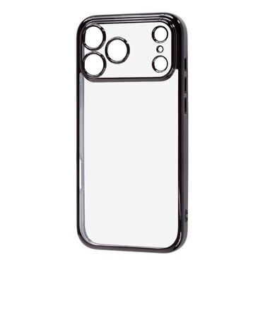 レイアウト　iPhone 18 Pro Max ソフトケース 精密設計 フレームメッキ / ブラック RTP59PFC2BM