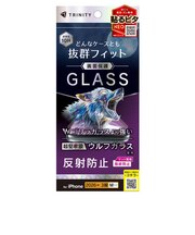 トリニティ iPhone 18 Pro フィルム ケースとの相性抜群 超堅狼ウルフガラス 反射防止 画面保護強化ガラス TRIP26M3GLSK9AG