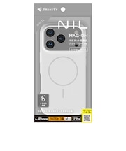 トリニティ　iPhone 18 Pro / 17 Pro ［NIL］ マグネット吸着式アクセサリー対応 シリコンケース ホワイト TRIP26M3NILMSWT
