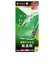 トリニティ　iPhone 18 Pro Max フィルム / 17 Pro Max ［FLEX 3D］ 高透明 複合フレームガラス ブラック TRIP26L3G3CCBK