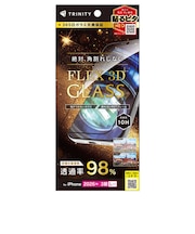 トリニティ　iPhone 18 Pro Max フィルム ［FLEX 3D］ 究極の透明感 アルティメットクリア 複合フレームガラス ブラック TRIP26L3G3C4ARCBK