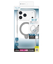トリニティ iPhone 18 Pro Max / 17 Pro Max マグネット吸着式アクセサリー対応 リングスタンド付きハイブリッドクリアケース TRIP26L3MOLMCLSV