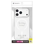 トリニティ　iPhone 18 Pro Max / 17 Pro Max ［Silky Armor］ マグネット吸着式アクセサリー対応 シルキータッチケース マットクリア TRIP26L3SACL