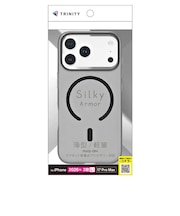 トリニティ　iPhone 18 Pro Max / 17 Pro Max ［Silky Armor］ マグネット吸着式アクセサリー対応 シルキータッチケース マットクリアブラック TRIP26L3SACLBK