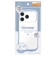 トリニティ　iPhone2026 秋 6.3 ケース / 17 Pro ［LIGHT SHIELD Solid］ 超精密設計 衝撃吸収 ハイブリッドクリアケース クリア×ブルー AJIP26M3LDSLCLBL
