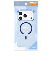 トリニティ　iPhone 18 Pro / 17 Pro ajouter アジュテ ［Silky Armor］ マグネット吸着式アクセサリー対応 シルキータッチケース ソーダ AJIP26M3SACLSBL