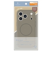 トリニティ　iPhone2026 秋 6.3 ケース / 17 Pro ［Maloa］ マグネット吸着式アクセサリー対応 衝撃吸収シリコンケース モカブラウン AJIP26M3MLMSMBR
