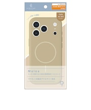 トリニティ　iPhone2026 秋 6.3 ケース / 17 Pro ［Maloa］ マグネット吸着式アクセサリー対応 衝撃吸収シリコンケース カフェオレ AJIP26M3MLMSCAO