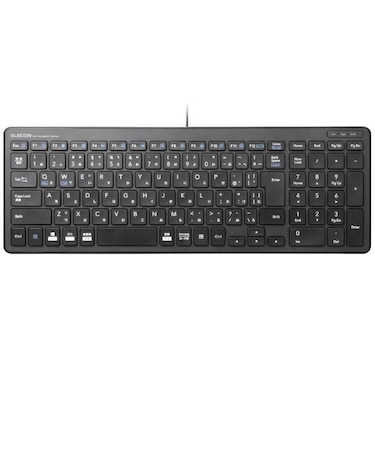 エレコム　キーボード (Mac/Windows11対応) ［有線 /USB］ ブラック TKFCP097BK