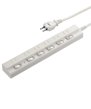 ビックアイデア　個別スイッチ付節電タップ6個口2m ［2.0m / 6個口 / スイッチ付き(個別)］ 白 BITST621W