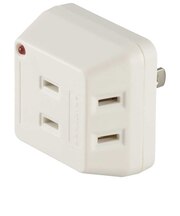 ビックアイデア　雷ガード付き電源タップ3個口 ［直挿し / 3個口 / スイッチ無］ 白 BITCT31W