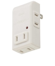 ビックアイデア　雷ガード付き電源タップ4個口 ［直挿し / 4個口 / スイッチ無］ 白 BITCLT41W