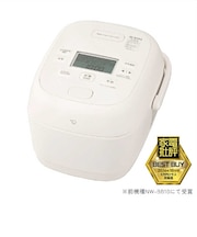 象印マホービン 炊飯器 5.5合 豪熱大火力 圧力IHジャー 鉄器コート黒まる厚釜 ホワイト NWBC10