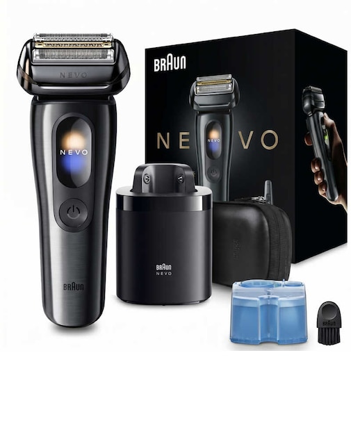 ブラウン　電気シェーバー NEVO (グラファイトダスク)洗浄機モデル ［4枚刃 / AC100V-240V］ NEVO15010C