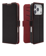 ラスタバナナ iPhone 18 Pro / 17 Pro 薄型手帳 サイドマグネット BK×RD ブラック*レッド 9562IP6BBSMBKR