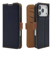 ラスタバナナ iPhone 18 Pro / 17 Pro 薄型手帳 サイドマグネット NV×BR ネイビー*ブラウン 9563IP6BBSMNVB