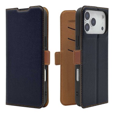 ラスタバナナ　iPhone 18 Pro Max / 17 Pro Max 薄型手帳ケース SM NV×BR ネイビー＊ブラウン 9659IP6DBSMNVB