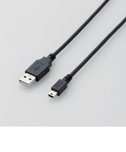 USB2.0ケーブル/A-miniBタイプ/ノーマル/0.5m/ブラック U2CM05XBK