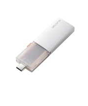SSD 外付け 250GB USB3.2Gen2 読込最大1000MB/秒 USBメモリ型 ポータブルSSD スライド式 高速 耐衝撃 USB Type-C/ USB-A 両対応 シルバー ESDEWC0250GSV