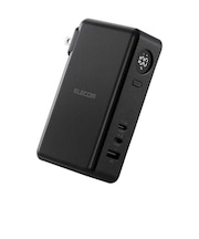 コンセント一体型 モバイルバッテリー 10000mAh PD対応 30W 3ポート(Type-C×2＋USB-A) PSE適合 ブラック DEAC1310000BK