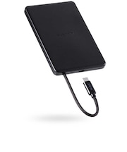 モバイルバッテリー 5000mAh ケーブル一体型 20W PD対応 半固体リチウムイオン電池 PSE適合 ブラック DEC835000BK