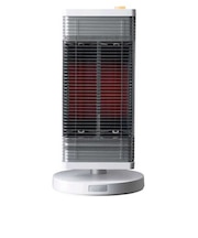 遠赤外線暖房機 セラムヒート 1100W シーズヒーター 人感センサー付き 首振り機能 マットホワイト ERFT116AS