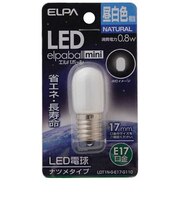 LED装飾電球 LEDエルパボールmini ホワイト [E17/昼白色/ナツメ球形] LDT1NGE17G110