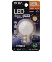 LED装飾電球 ミニボール電球形 LEDエルパボールmini ホワイト [E17/電球色/ボール電球形] LDG1LGE17G241