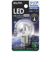 LED装飾電球 ミニボール電球形 LEDエルパボールmini クリア [E17/昼白色/ボール電球形] LDG1CNGE17G245