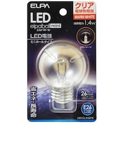LED装飾電球 ミニボール電球形LEDエルパボールmini クリア[E26/電球色/1個/ボール電球形] LDG1CLGG276