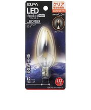 LED装飾電球LEDエルパボールmini クリア[E12/電球色/1個/シャンデリア電球形] LDC1CLGE12G316