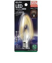 LED装飾電球 LEDエルパボールmini クリア [E17/電球色/シャンデリア電球形] LDC1CLGE17G327