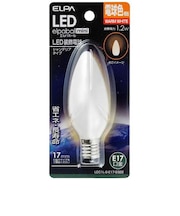 LED装飾電球 LEDエルパボールmini ホワイト [E17/電球色/シャンデリア電球形] LDC1LGE17G322