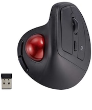 無線 静音 5ボタン光学式 エルゴノミクストラックボールマウス MUSTRKF248BK