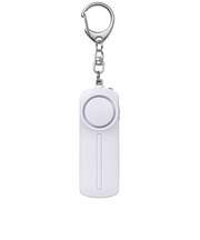 防犯アラーム 大音量95dB LEDライト付き ホワイト SE62WH