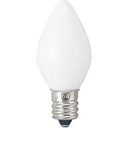 電球 ローソク球 ホワイト [E12/電球色/1個/シャンデリア電球形] C261210W