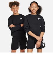 FD3006　K CLUB FLC CREW LS LBR　010BLACK/WHITE　671955-0001