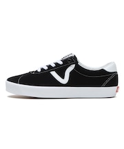 VN000CQRBZW　SPORT LOW　BLACK/WHITE　672710-0001