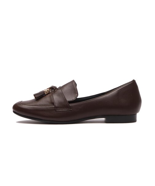 JE-203　FLAT TASSEL LOAFERS　DK.BROWN　681343-0002