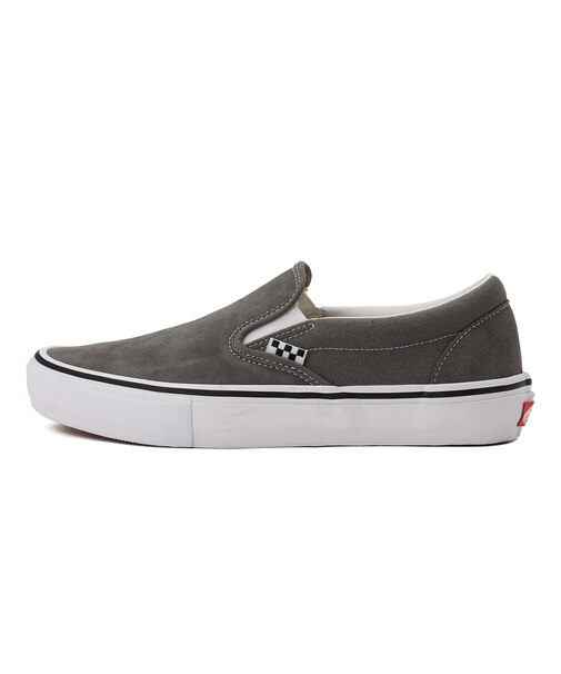 VN0A5FCA1N6 MN Skate Slip-On PEWTER/WHITE 680583-0001