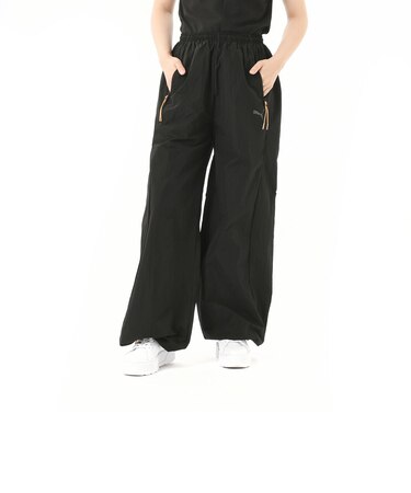 628969　W DARE TO PARACHUTE PANTS WV　01BLK　683993-0001