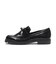 JE-2106　TASSEL RIBBON LOAFERS　BLACK　685618-0001