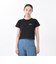 124K3010300　W cropped T-shirt　BLACK　682605-0002